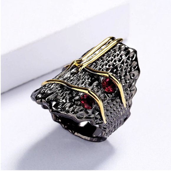 925 Silver Natural Pomegranate Ruby Gemstone Ring - Picture 12 of 12